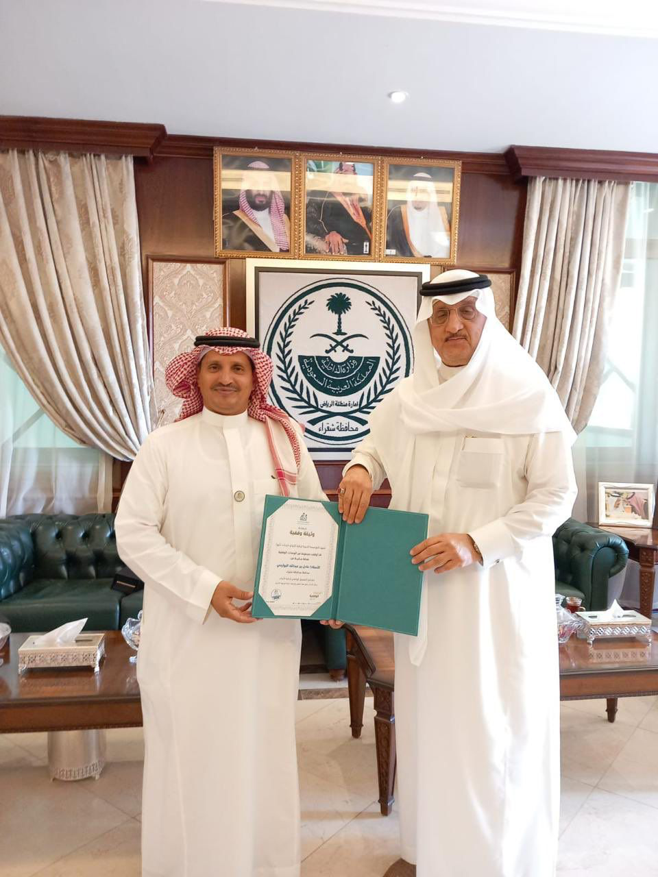 زيارة الرئيس التنفيذي لاخاء لسعادة محافظ شقراء